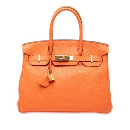 Hermès Birkin 30 Clemence Orange GHW