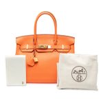 Hermès Birkin 30 Clemence Orange GHW