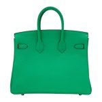 Hermès Birkin 25 Togo Vert Comics Phw