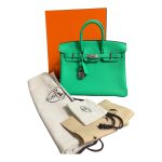 Hermès Birkin 25 Togo Vert Comics Phw