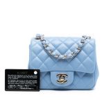 Chanel Mini Square Classic Baby Blue