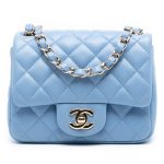 Chanel Mini Square Classic Baby Blue