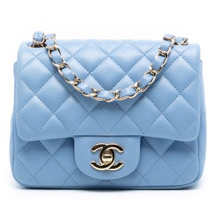 Chanel Mini Square Classic Baby Blue