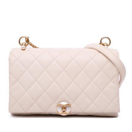 Chanel Pearl CC accordion Flap