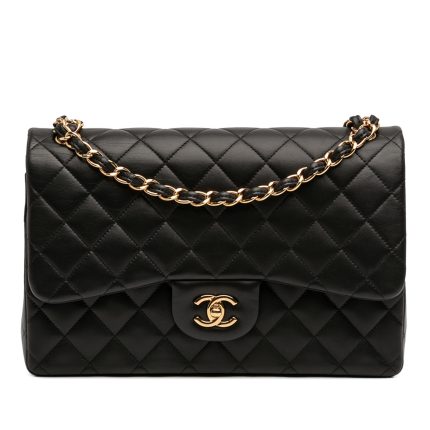 Chanel 11.12 Jumbo Nero Agnello