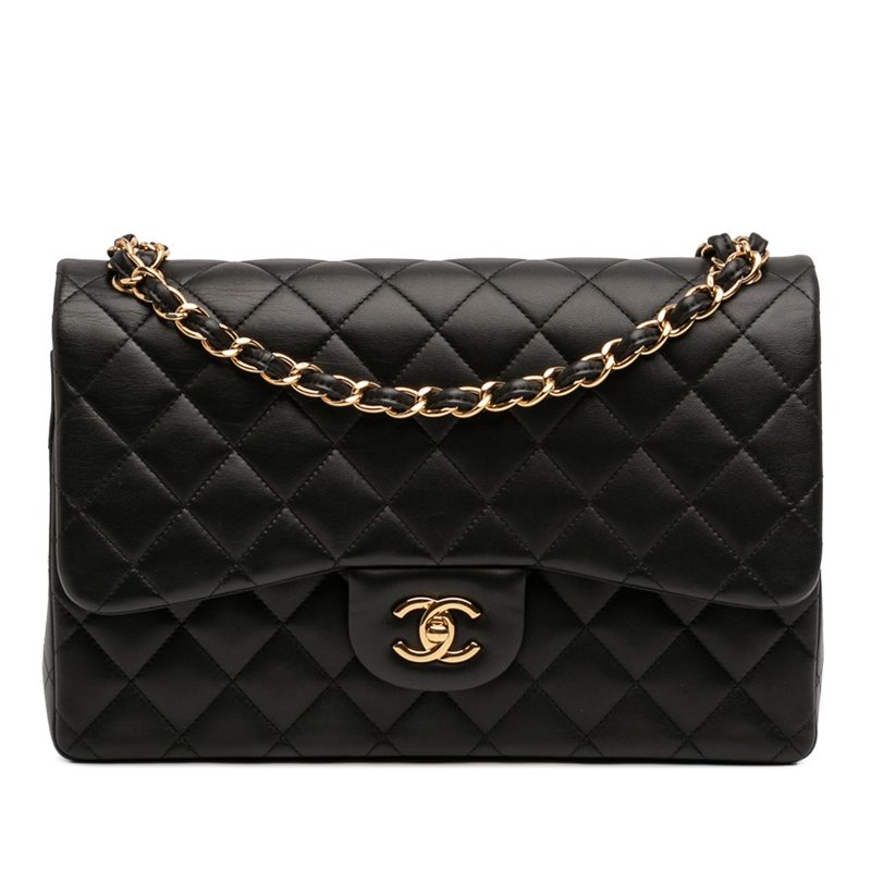 Chanel 11.12 Jumbo Nero Agnello