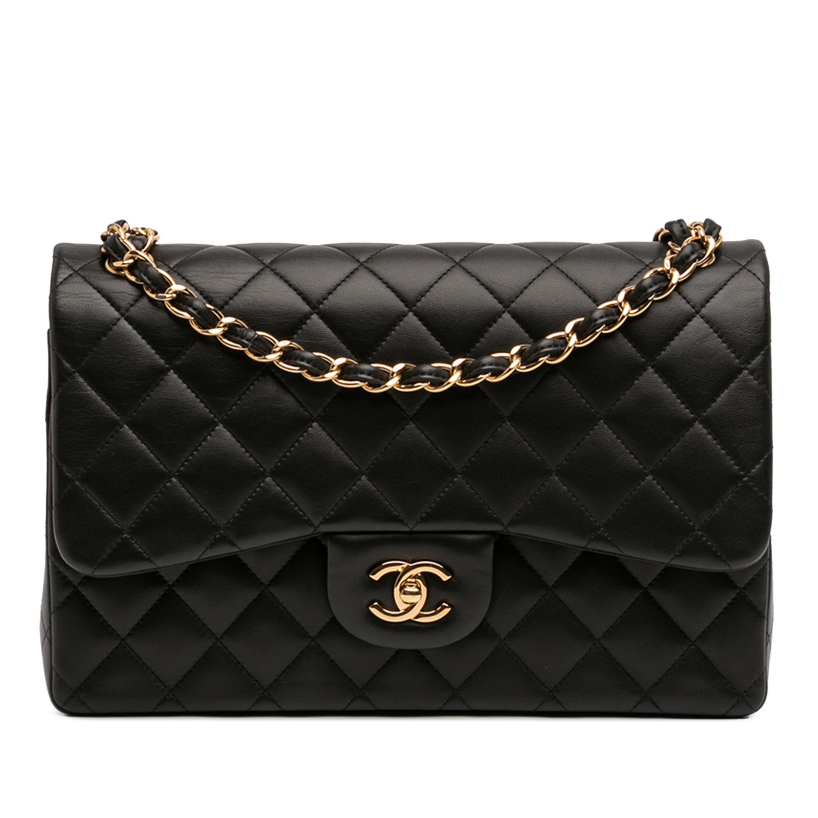 Chanel 11.12 Jumbo Nero Agnello