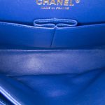 Chanel Classic 11.12 Chevron Blu