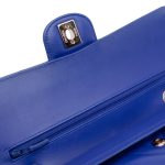 Chanel Classic 11.12 Chevron Blu
