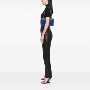 Chanel Classic 11.12 Chevron Blu
