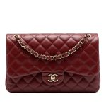 Chanel Classic Jumbo Burgundy Lambskin GHW