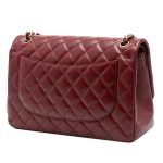 Chanel Classic Jumbo Burgundy Lambskin GHW