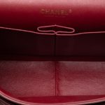 Chanel Classic Jumbo Burgundy Lambskin GHW interno