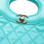 Chanel 31 Mini Shopping Bag Shiny Tiffany Blue